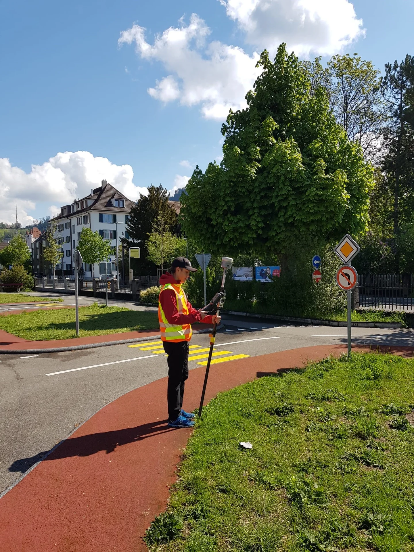GNSS-Übung Aufnahme Verkehrsgarten