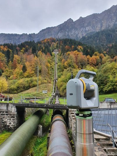 Spezialvermessung bei der Druckleitung eines Wasserkraftwerkes